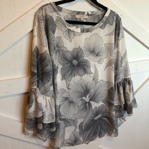 Loft Top with Flowy Bell Sleeves